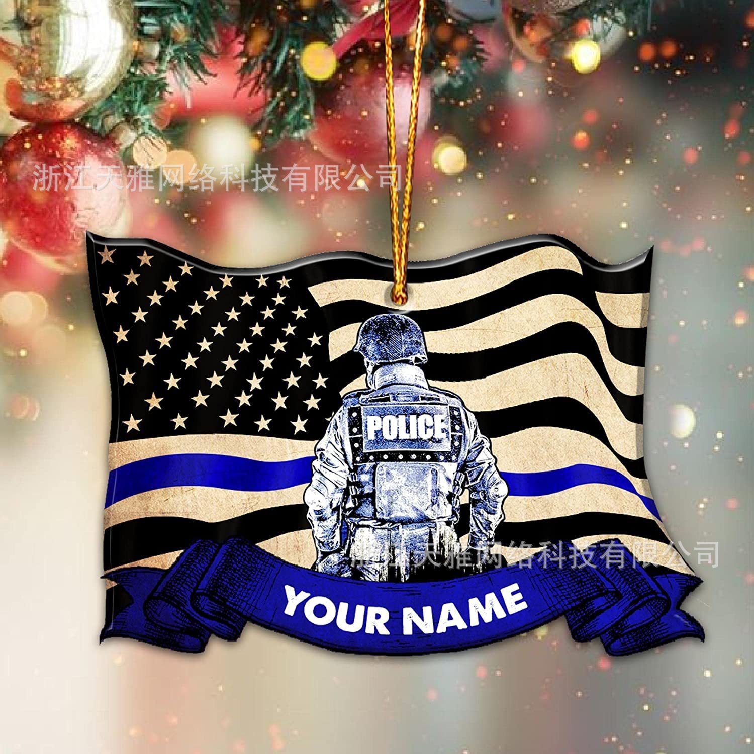 Wholesale Acrylic Independence Day Police Eagle Car Hanging Decoration